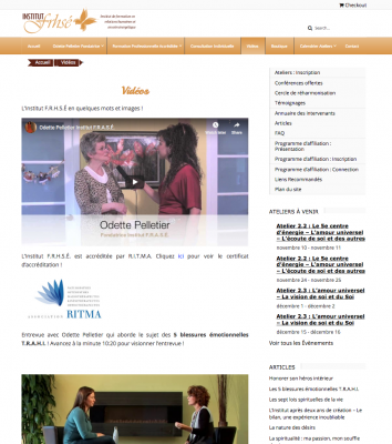 Institut F.R.H.S.É: Video Page